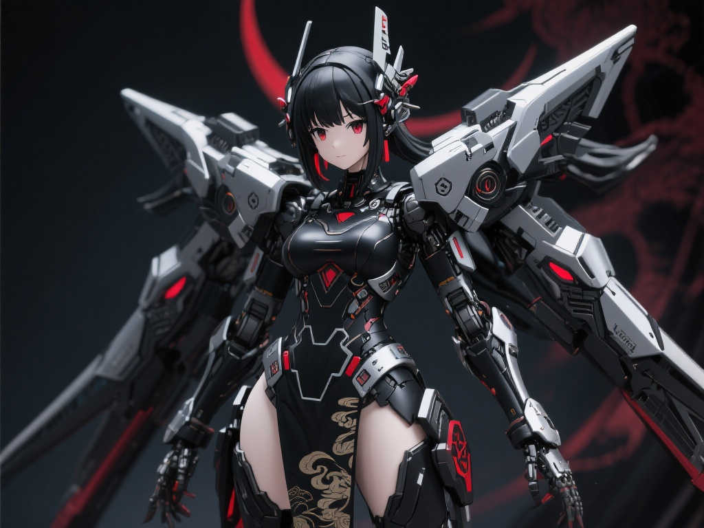 寿屋《机甲少女 Frame Arms Girl》祸月精致成品手办