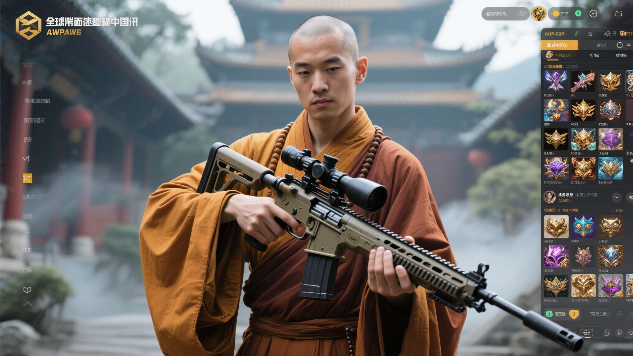 中国和尚通过打CS修行 还有数万元皮肤!震惊老外 中国和尚通过打CS修行 还有数万元皮肤!震惊老外